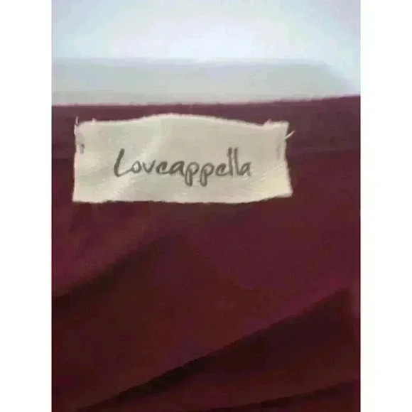 Loveappella Plus Size Cross Strap Pullover Top Burgundy NWT Size 3X - Picture 5 of 7